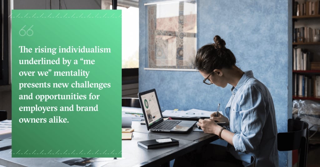 Quote graphic from the Accenture Fjord Trends 2022 report