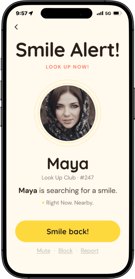Smile Alert — Maya is nearby and looking for a smile