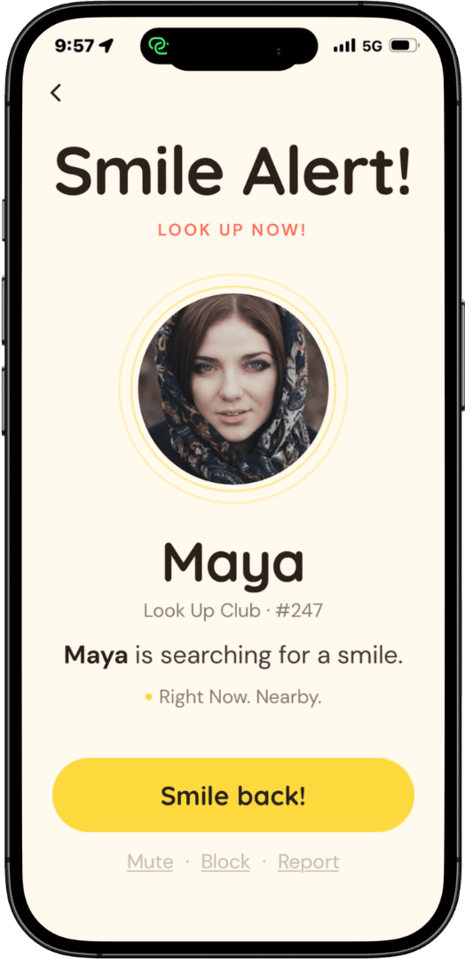 Smile Alert — Maya is nearby and looking for a smile