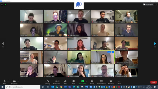 PowerProv is on the Case - Remote Training at UTS. 1 UTS, Online Training for Teams, Virtual Training for Teams, Remote Training for Teams, Improv Training for Teams, Improvisation, PowerProv, online team building activities