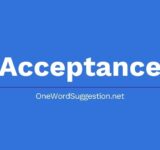 one word suggestion acceptance