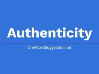 One Word Suggestion Podcast: Authenticity