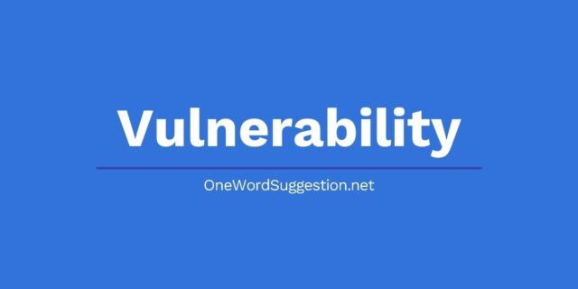 One Word Suggestion Podcast: Vulnerability 1 one word suggestion vulnerability