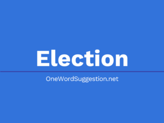 One Word Suggestion Podcast: Election